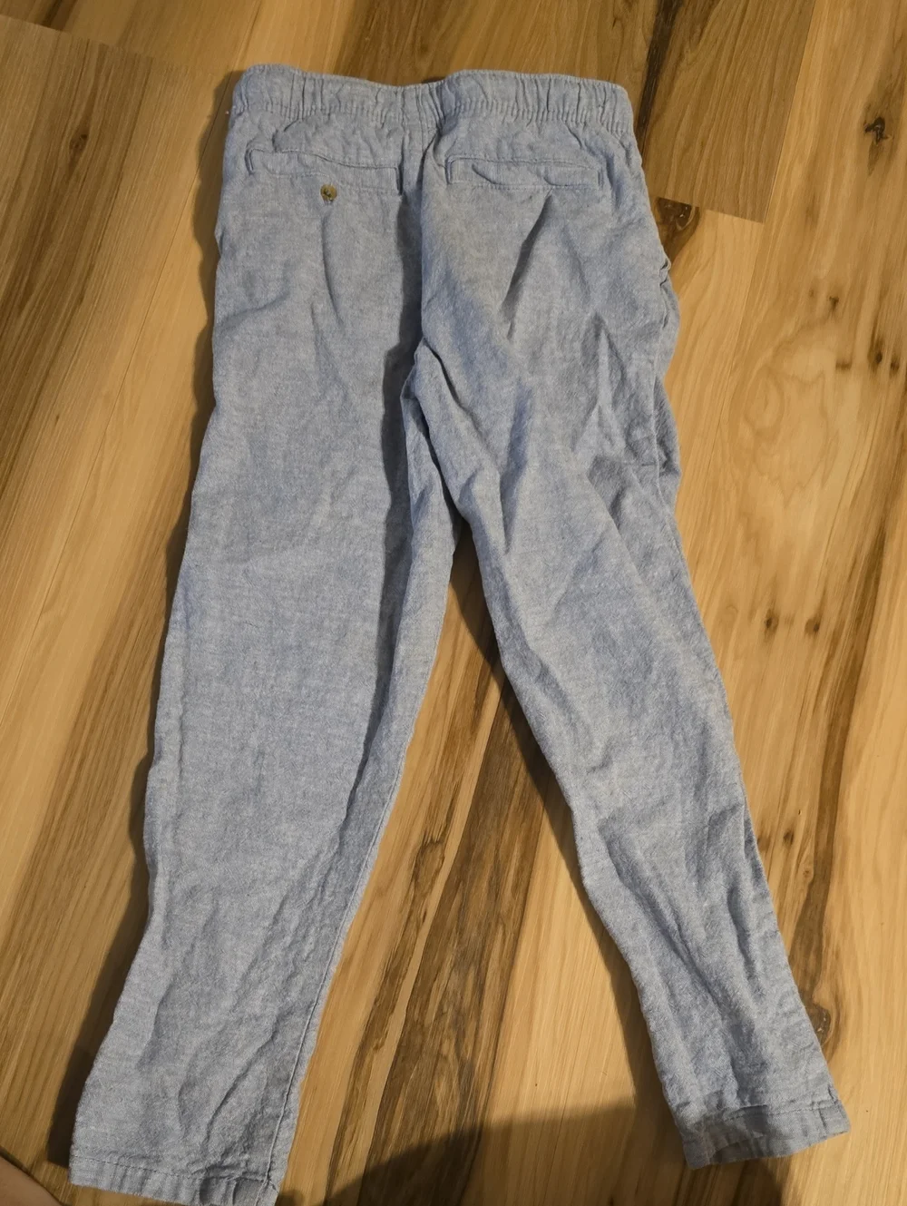 Boys 5T Light Blue Linen Casual Pants